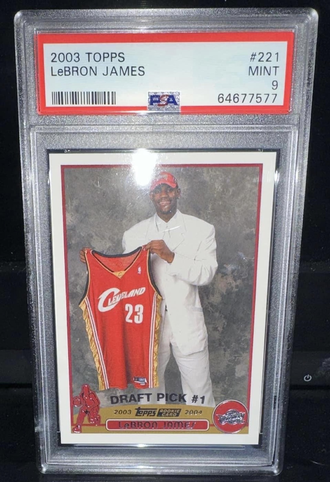 LeBron Topps Rookie PSA 9