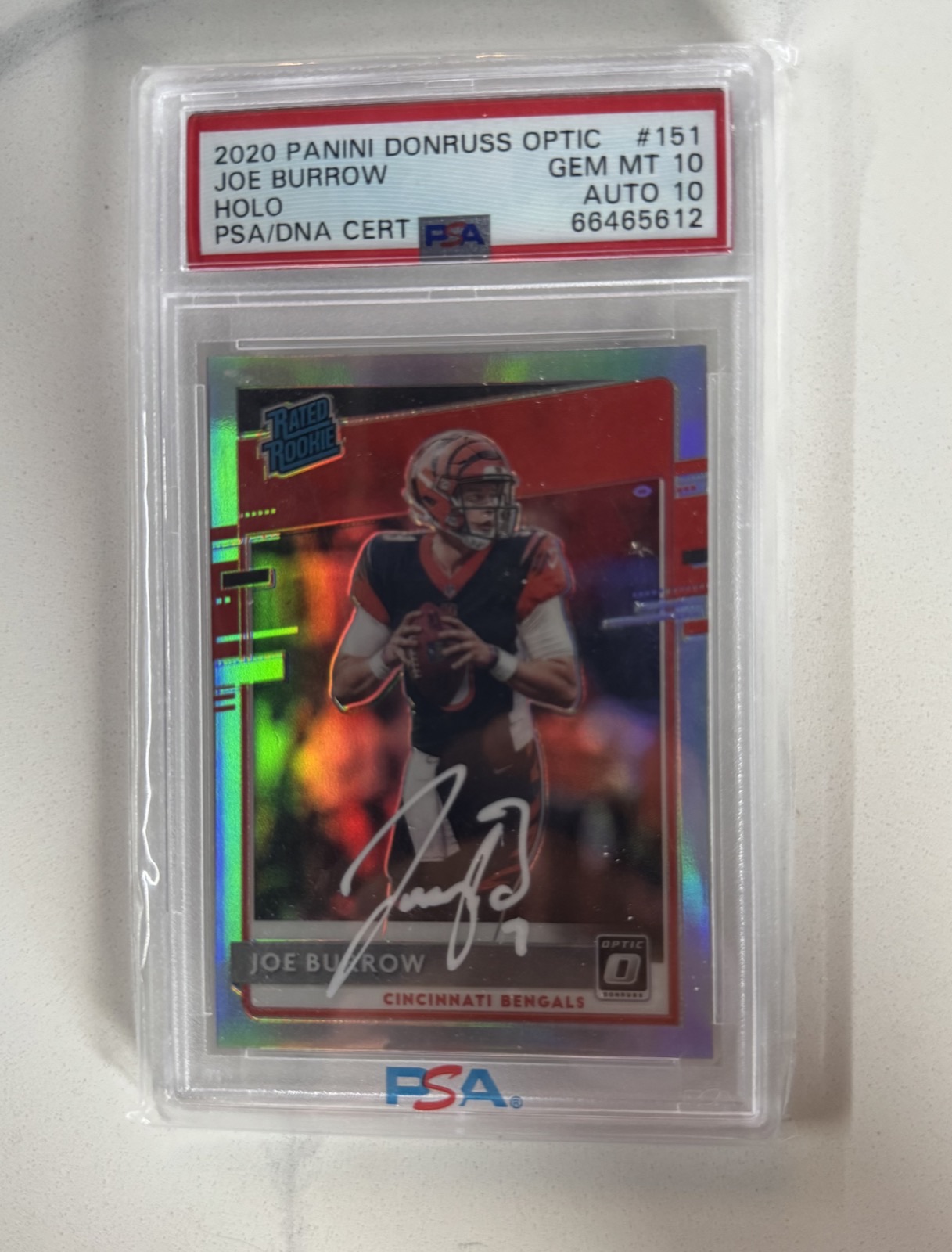 Joe Burrow RC PSA 10 POP 1